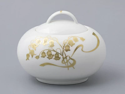 Сервиз чайный на 6 персон, 15 предметов, форма Оливия, рисунок Нежный ландыш, арт 81.31430.00.1