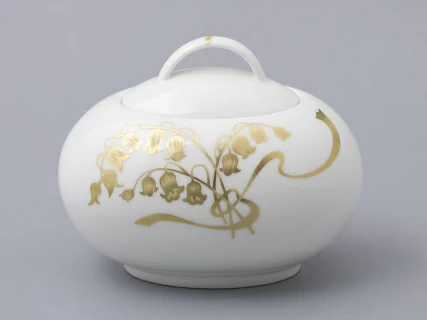 Сервиз чайный на 6 персон, 15 предметов, форма Оливия, рисунок Нежный ландыш, арт 81.31430.00.1, 