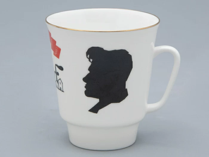 Чашка с блюдцем 165 мл форма Майская рисунок Русские писатели Маяковский, арт. 81.32128.00.1, 