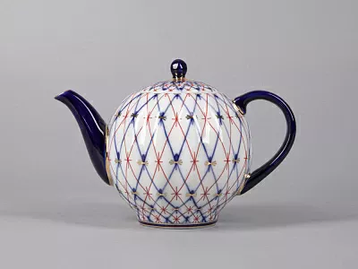 Чайник заварочный форма Тюльпан рисунок Сетка 1950, арт. 80.42350.00.1