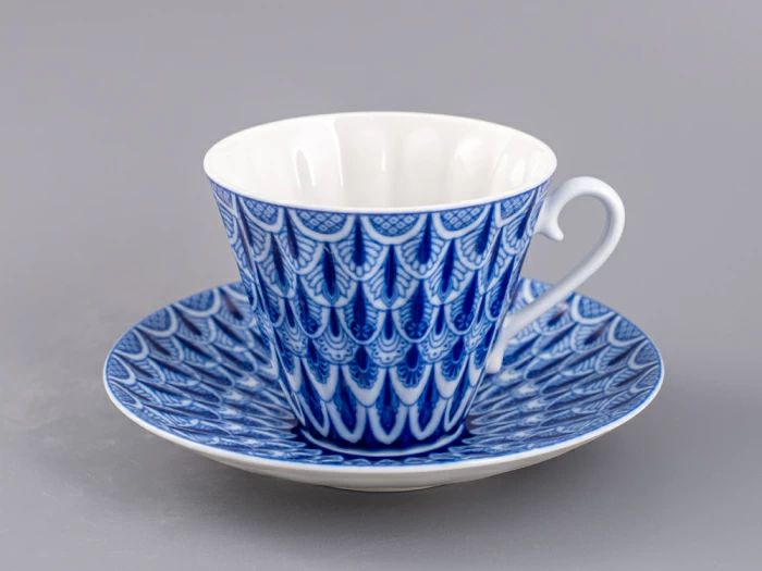 Чашка с блюдцем чайная форма Лучистая рисунок Ажур, арт. 81.28662.00.1, 