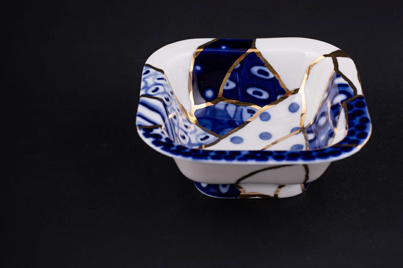 Салатник 350 мл рисунок Байкал, на форме Молодежная арт 60.14036.00.1, 