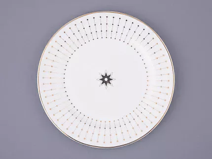 Тарелка плоская 200 мм форма Стандартная 2 рисунок Азур золотой арт. 80.93401.00.1