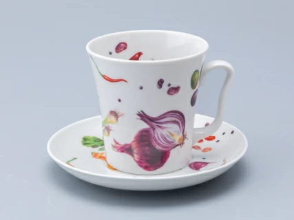 Бокал с блюдцем форма Ленинградский рисунок Мамина дача, арт. 81.34398.00.1, 