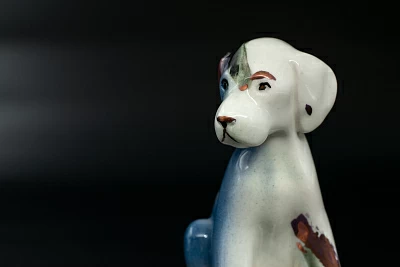 Скульптура Щенок Серый, арт 62.11229.00.1