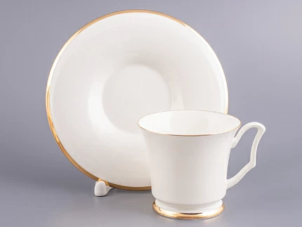 Сервиз кофейный форма Юлия рисунок Золотая лента, 6 персон 15 предметов, арт. 81.17852.00.1
