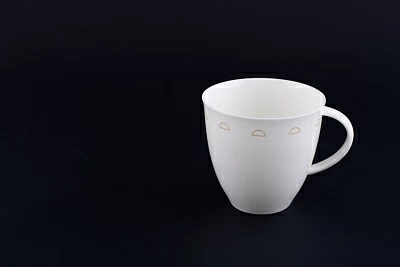 Чашка чайная Крем-брюле на форме Оливия, рисунок 1, арт 60.15929.00.1 Чашка чайная Крем-брюле на форме Оливия, рисунок 1, арт 60.15929.00.1