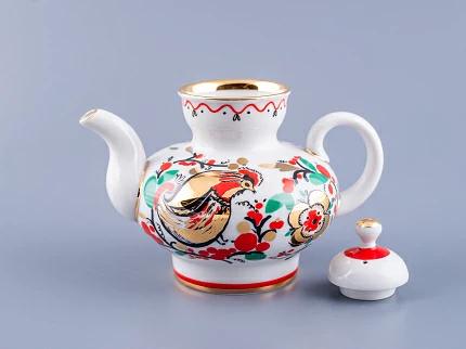 Чайник заварочный форма Малыш, рисунок Петушки арт. 80.00783.00.1 Чайник заварочный форма Малыш, рисунок Петушки арт. 80.00783.00.1