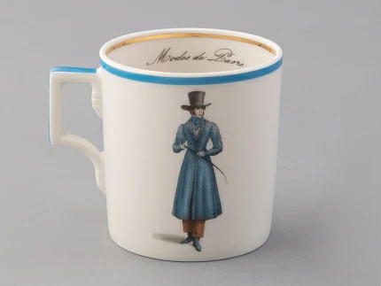 Подарочный набор чайный форма Гербовая рисунок Modes de Paris (синий) арт. 81.25656.00.1