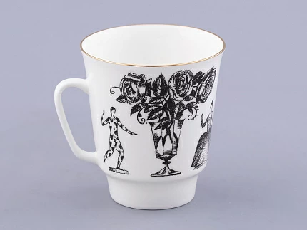 Чашка с блюдцем 165 мл форма Майская, рисунок Русские писатели Цветаева, арт. 81.32766.00.1 Чашка с блюдцем 165 мл форма Майская, рисунок Русские писатели Цветаева, арт. 81.32766.00.1