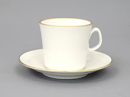 Чашка с блюдцем кофейная форма Молодежная, рисунок Золотая лента, арт 81.16426.00.1, 