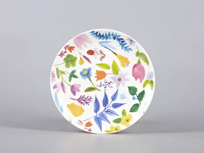 Чашка с блюдцем чайная 345 мл форма Ландыш рисунок Primavera арт. 81.30808.00.1