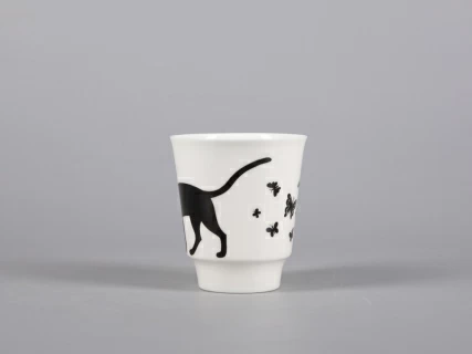 Чашка с блюдцем кофейная 165 мл форма Майская рисунок Мотыльки арт. 81.30661.00.1,  Чашка с блюдцем кофейная 165 мл форма Майская рисунок Мотыльки арт. 81.30661.00.1,