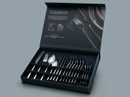 Комплект столовых приборов Модерн silver 4 персоны, 16 предметов арт. 14.12015.01, 