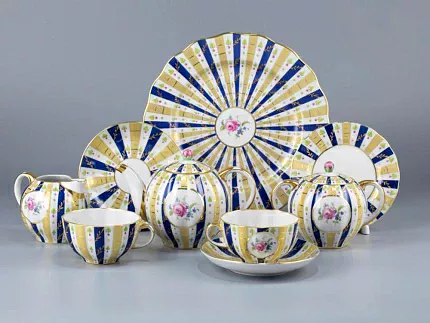 Сервиз чайный 15 предметов на 6 персон форма Тюльпан рисунок Рандеву, арт. 81.29869.00.1