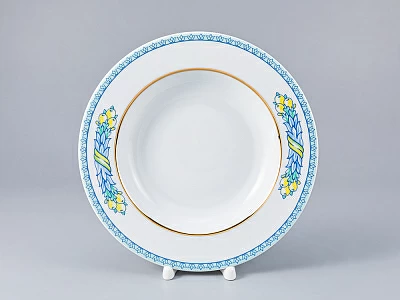 Тарелка форма Европейская 225 мм рисунок Высоцкая. Azzurro, арт. 80.37140.00.1