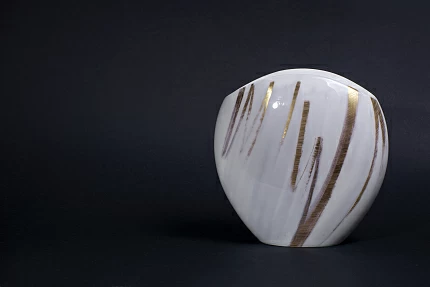 Ваза форма Вечерний цветок, рисунок Атмосферные явления 2, арт. 60.15870.00.1