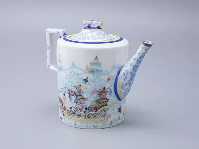 Сервиз чайный форма Гербовая рисунок Зимние забавы, 4 персоны 10 предметов арт. 81.20899.00.1