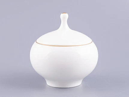 Сахарница форма Яблочко Золотой кант арт. 80.04411.00.1