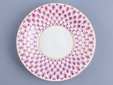 Чашка с блюдцем чайная 200 мл форма Молодежная рисунок Сетка-Блюз 2 арт. 81.24869.00.1