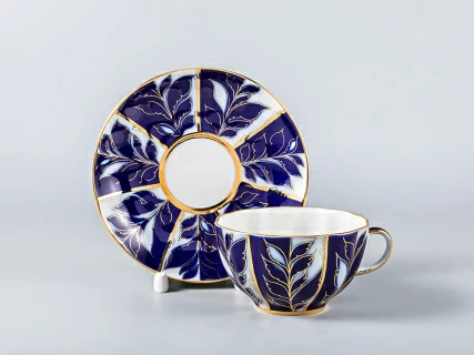 Сервиз чайный Тюльпан Зимний вечер,6 персон 14 предметов, арт. 81.10737.08.1, 