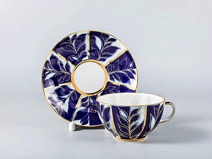 Сервиз чайный Тюльпан Зимний вечер,6 персон 14 предметов, арт. 81.10737.08.1