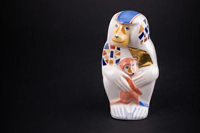 Скульптура Павиан с детенышем, рисунок Калейдоскоп, арт 62.09268.00.1