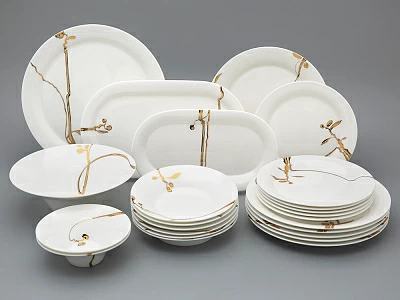 Сервиз столовый на 6 персон, 24 предметов, форма Юлиана, рисунок Лидия, арт 81.33227.00.1