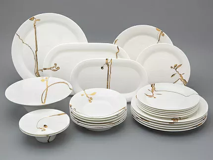 Сервиз столовый на 6 персон, 24 предметов, форма Юлиана, рисунок Лидия, арт 81.33227.00.1