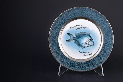 Декоративное блюдо Рыбы. Обыкновенная рыба-хирург, арт 60.09177.00.2