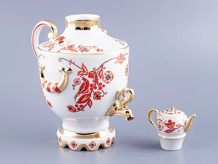 Прибор для вина трехпредметный Веселый самоварчик Русские мотивы арт. 81.10362.00.1