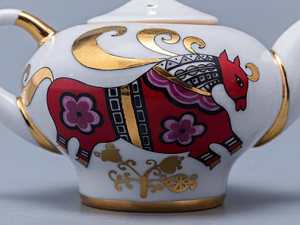 Комплект чайников Новгородский Красный конь арт. 81.10353.00.1 Комплект чайников Новгородский Красный конь арт. 81.10353.00.1