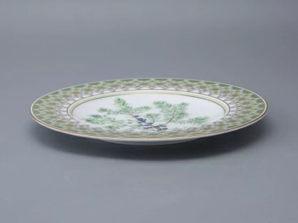 Тарелка декоративная 270 мм в подарочной упаковке форма Европейская рисунок Можжевельник ароматный, арт. 81.33952.00.1, 