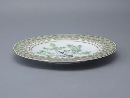 Тарелка декоративная 270 мм в подарочной упаковке форма Европейская рисунок Можжевельник ароматный, арт. 81.33952.00.1