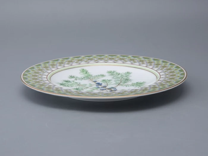 Тарелка декоративная 270 мм в подарочной упаковке форма Европейская рисунок Можжевельник ароматный, арт. 81.33952.00.1, 