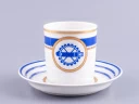 Чашка с блюдцем чайная 220 мл форма Гербовая рисунок Кают-компания № 2 арт. 81.24031.00.1, Чашка с блюдцем чайная 220 мл форма Гербовая рисунок Кают-компания № 2 арт. 81.24031.00.1,
