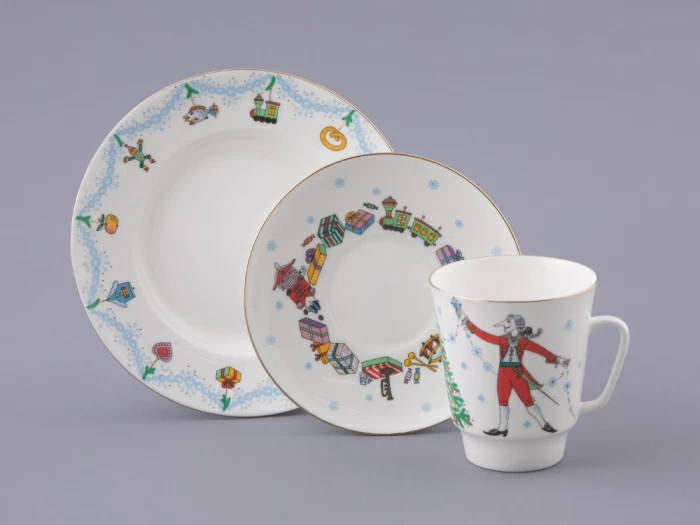 Трехпредметный комплект 165 мл форма Майская рисунок Балет Щелкунчик арт. 81.18006.00.1, 