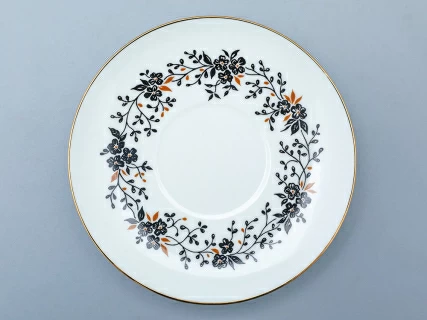 Трехпредметный комплект чайный форма Волна рисунок Тонкие веточки 155 мл арт. 81.14404.00.1, 