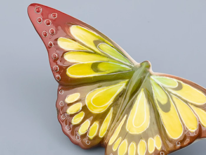 Скульптура форма Бабочка среднего размера, рисунок Желтая, арт. 82.47231.00.1, 