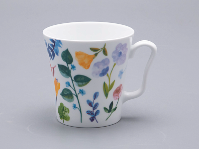 Бокал с блюдцем форма Ленинградский рисунок Primavera, арт. 81.34502.00.1