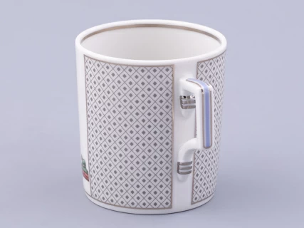 Чашка с блюдцем чайная, форма Гербовая, рисунок Серебряный город 1, арт. 81.32584.00.1, 