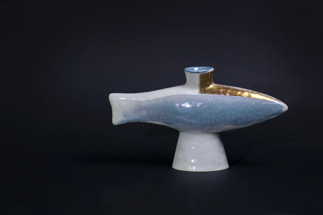 Подсвечник Атмосферные явления на форме Рыба малый размер арт 60.15868.00.1, 