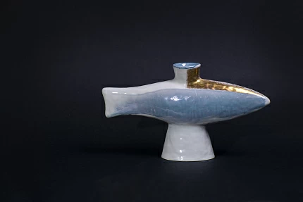 Подсвечник Атмосферные явления на форме Рыба малый размер арт 60.15868.00.1