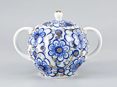 Сервиз чайный форма Тюльпан рисунок Вьюнок, 6 персон 20 предметов, арт. 81.11152.06.1