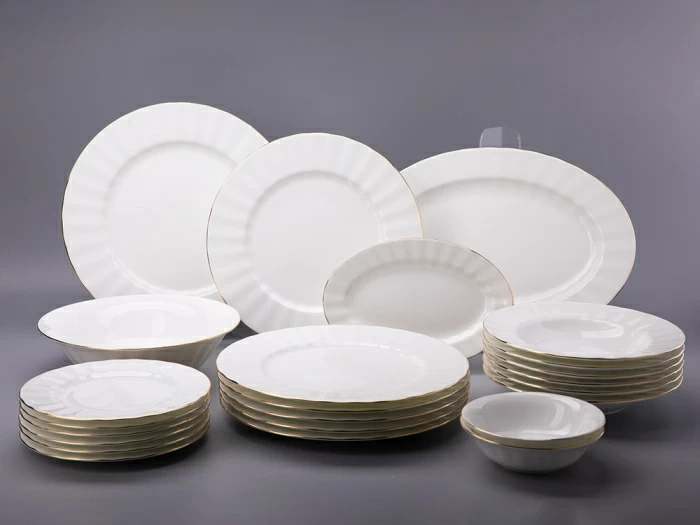 Сервиз столовый форма Нега рисунок Золотая лента, 6 персон 24 предмета арт. 81.30714.00.1, 