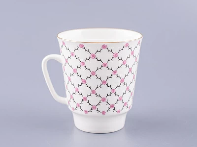 Чашка с блюдцем кофейная 165 мл форма форма Майская рисунок Розовая сетка арт. 81.13631.00.1
