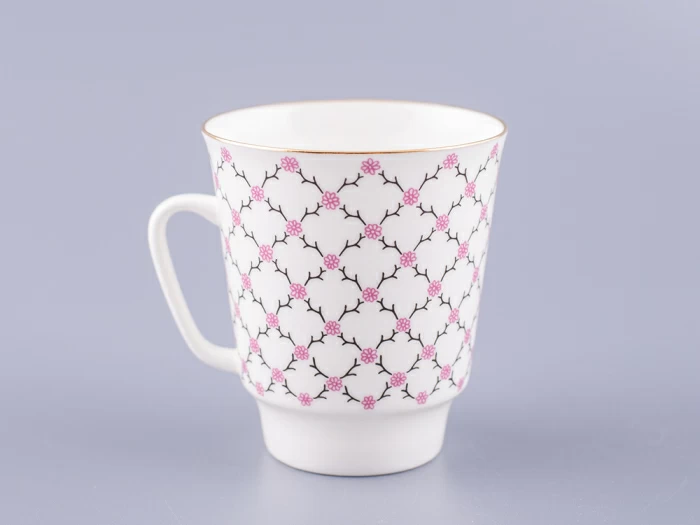 Чашка с блюдцем кофейная 165 мл форма форма Майская рисунок Розовая сетка арт. 81.13631.00.1, 