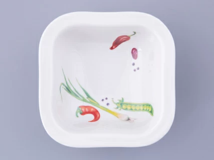 Салатник четырехпорционный форма Молодежная квадратный рисунок Мамина Дача, арт. 80.48023.00.1, 