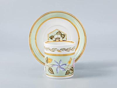 Сервиз чайный форма Гербовая рисунок Нефритовый фон, 6 персон 20 предметов, арт. 81.20900.00.1 Сервиз чайный форма Гербовая рисунок Нефритовый фон, 6 персон 20 предметов, арт. 81.20900.00.1