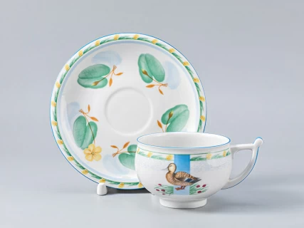 Сервиз чайный форма Кострома рисунок Уткина заводь, 6 персон 20 предметов, арт. 81.25448.00.1, 